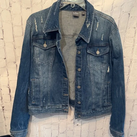 Soho Classic Blue Denim Jacket - Picture 4 of 15